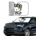 thumbnail image 4 of Windshield Sun Shade Foldable Car Front Window Sunshade For Car Suv Trucks Vans - Best Heat Shield Blocker Visor Cover Blocks Uv Rays And Keeps Your Vehicle Cool-Small, 4 of 5
