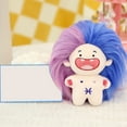 thumbnail image 4 of BAELLERT 11cm Naked Doll Toy Colorful Fluffy Hair Deciduous Teeth 12-Constellation Plushies Pretend Toy Unfinished Cotton Stuffed Idol Doll Plush Baby Doll Toy Girl Gift, 4 of 8