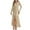 Beige, variant on Women's Sequin Long Formal Dresses Long Sleeve V Neck Wrap Split Dresses Cocktail Wedding Guest Party Elegant Dress Gold XL