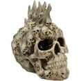 thumbnail image 4 of Ebros Large 8" Tall Ossuary Lost Souls Spirit Skull With Fire Mohawk Figurine, 4 of 6