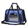 thumbnail image 1 of Bolsa de transporte para mascotas, bolsa de viaje para mascotas, bolsa de transporte para mascotas de gran capacidad, cierre de cremallera Azul, 1 of 8