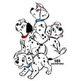 thumbnail image 2 of Boy's One Hundred and One Dalmatians Rolly, Lucky and Siblings Ready To Play Graphic Tee White Small, 2 of 4
