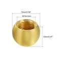 thumbnail image 2 of Uxcell 15mm Lamp Decoration for Lamp Harp Top Lampshade Holder M10 Lamp Finial Cap Knob Bronze 4 Pack, 2 of 5