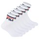 thumbnail image 1 of FILA Calcetines unisex, 6 Pares de Quarter - Calcetines cortos, Sport, Puño con Logo, uni Blanco 35-38, 1 of 3