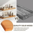 thumbnail image 6 of 23.5 in Solid Wood Floating Shelves Wall Mounted Shelves, Honey Brown Color, Set of 2, 6 of 6
