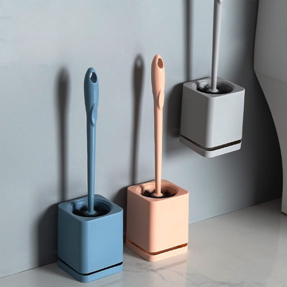 Toilet Brush and Holder Set with Drip Tray | Toilet Bowl Brush & Toilet Bowl Cleaner Brush Combo | Bathroom Cleaning Organizer | Strong Bristles | Easy Maintenance | Xuniizn