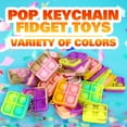thumbnail image 5 of 120 Pack Square Mini Pop Its Fidget Toys Kids Party Favors, Pop It Keychain For Kids, Fidget Toys Party Favors For Kids 3-12, Goodie Bag Stuffers, Fidgets for Classroom Prizes, Sensory Fidget Toys, 5 of 7