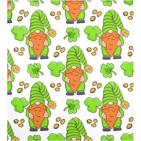 

Cute Gnome and Clover Dishwasher Magnet Cover Front Door Decorative Refrigerator Covers Magnetic Sheet Sticker Wash Machine Fridge Panel Decal for Kitchen Appliance 23x26 in