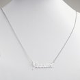 thumbnail image 2 of Personalized Planet Women's Silvertone or Goldtone Nameplate Necklace, 18", 2 of 5
