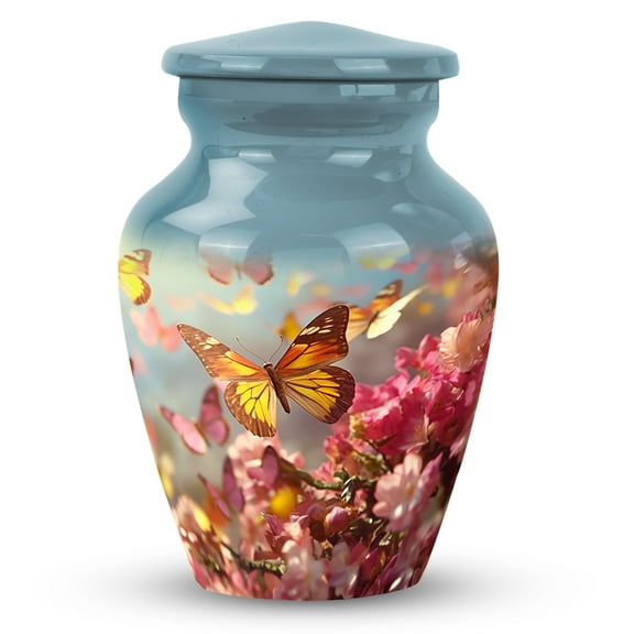 Butterfly Funeral Urns For Human Ashes Adult Female & Male - Small Urns For Human Ashes For Mother - Perfect Memorials Cremation Urn - Butterfly Keepsake Urn For Human Ashes Size - 3Inch, 1Pcs