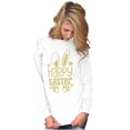 thumbnail image 3 of Cute Spring Happy Easter Bunny Ears Women's Long Sleeve T Shirt Brisco Brands S, 3 of 5