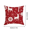 thumbnail image 4 of onlyliua ¡ Ofertas Del Día Liquidación Prime! Almohada Navideña de 18X18 Pulgadas, Almohada de Algodón, Cojín, Decoración Navideña, Decoración de Fiesta de Invierno para Sofá, 4 of 7
