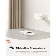 10,000mAh Magnetic Wireless Power Bank Compatible with Mag-Safe, 15W Fast Charging Portable Charger with USB-C 22.5W PD Input/Output - for iPhone 17/16/15/14/13/12 Series, AirPods