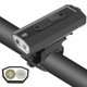 thumbnail image 3 of Luces para bicicleta, potente luz LED para bicicleta, 1200 mAh, brillo, faro delantero, 300-400 lúmenes, juego de luces para bicicleta recargables impermeables, delanteras y traseras para MTB, VTC JM, 3 of 5