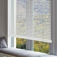 thumbnail image 6 of LUCKUP Cordless Mini Blinds Horizontal Venetian Blinds Vinyl Window Shades Light Filtering Privacy Room Darkening Blinds for Bedroom, Kitchen, Office, 44" W X 64" H, White, 6 of 6