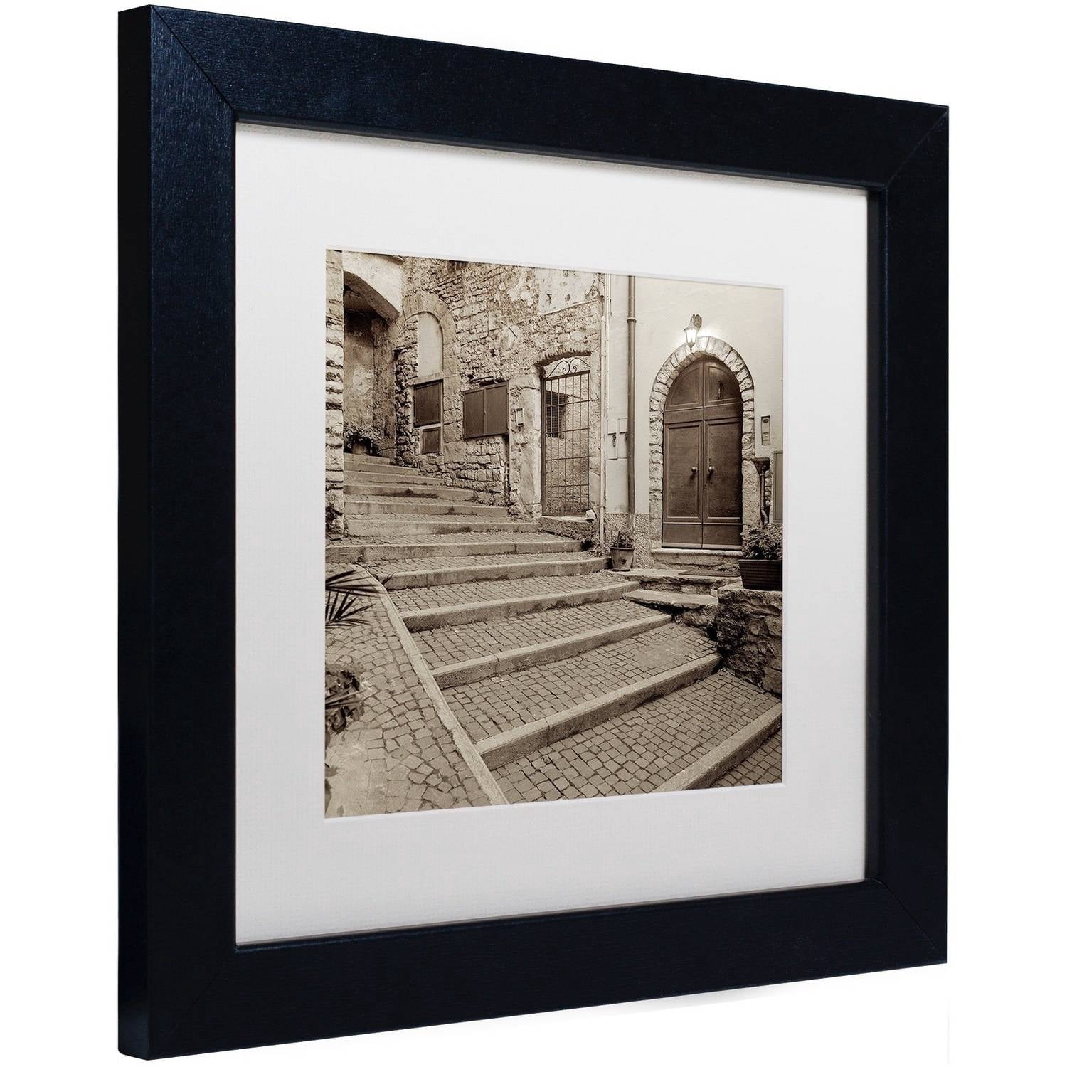 Trademark Fine Art "Lombardy I" Canvas Art by Alan Blaustein, White Matte, Black Frame