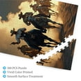 thumbnail image 3 of 500 Piece Cowboy Jigsaw Puzzle For Adults Challenging Western Artwork Puzzle Unique Illustrations & Quality Pieces Relaxing & Fun Activity Great Gift Idea, 3 of 7
