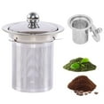 thumbnail image 2 of Qiangzon Reusable Tea Infuser Cooking Seasoning Spice Bags Extra Fine Mesh Stainless Steel Tea Strainer with Lid Threaded Connection Loose Leaf Tea Brewer Dishwasher Safe Kitchen Gadget, 2 of 9