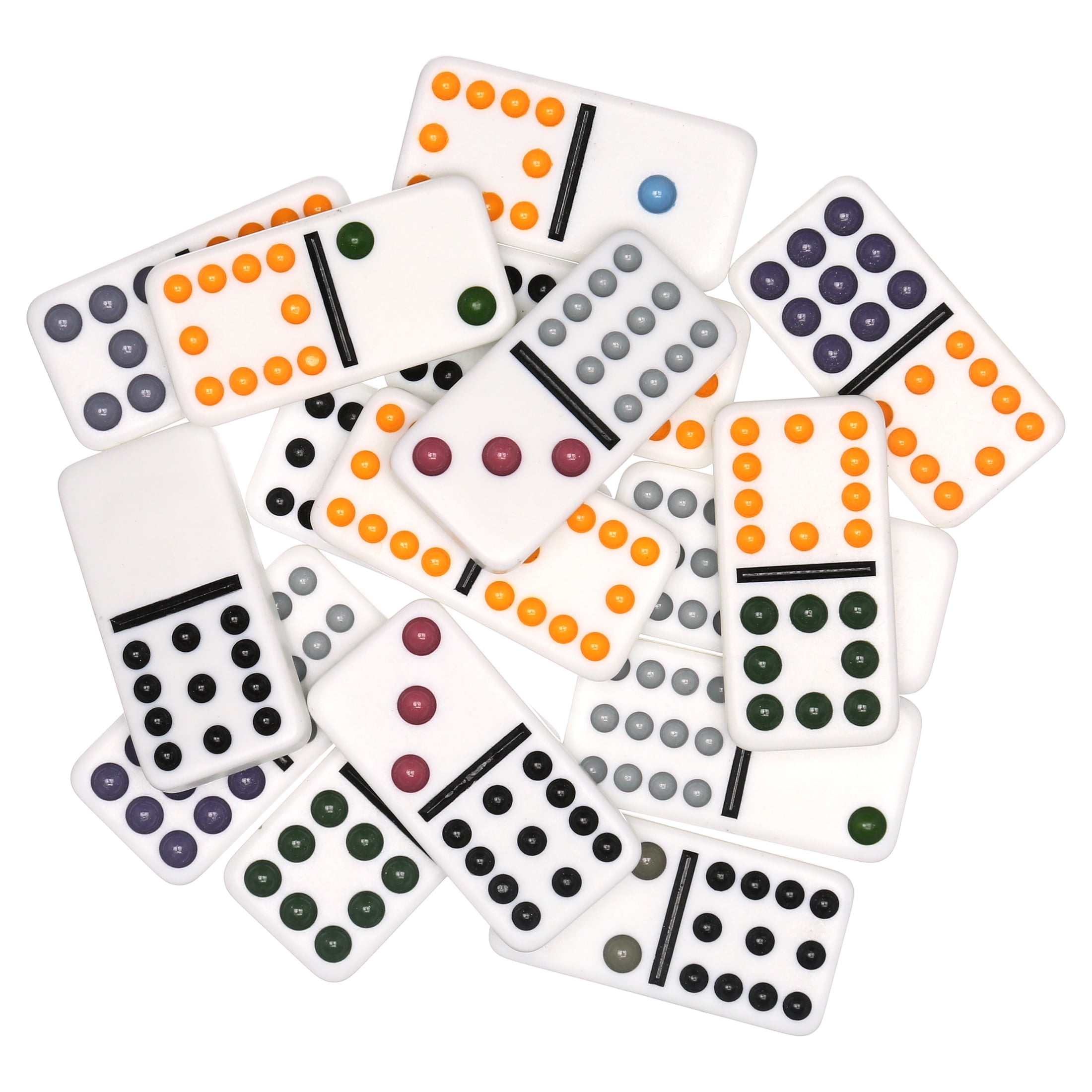 Details about   Individual REPLACEMENT TILES PRESSMAN Double Twelve Color Dot Dominoes NEW 5/16" 