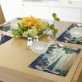 thumbnail image 4 of Ambesonne Beach Place Mats Set of 4, Summer Vintage Tropical, Standard Size, Dark Green Sand Brown, 4 of 6