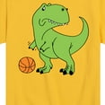 thumbnail image 3 of Instant Message - Trex Basketball - Toddler & Youth Short Sleeve Graphic T-Shirt, 3 of 6