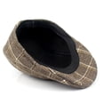 thumbnail image 4 of SikaFu Autumn And Winter Cotton Old Man Hat Retro Checkered Berets Forward Hat Men's Peaked Hat Outdoor Travel Hat, 4 of 5