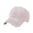 thumbnail image 3 of Unisex Distressed Vintage Washed Baseball Cap Classic Retro Washable Cotton Plain Ball Caps Adjustable Golf Dad Hats, Breathable Design Ideal, 3 of 4