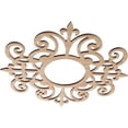 thumbnail image 2 of Ekena Millwork 18"OD x 5 7/8"ID x 3/8"T Dijon Wood Fretwork Pierced Ceiling Medallion, Alder, 2 of 3