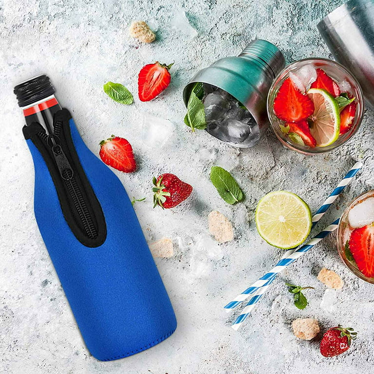  Icy Bev 4 in 1 Can or Bottle Insulator, Sleeves to Keep Beer,  Soda, Seltzer or More Ice Cold For 12 Hours. Insulated Can Cooler,Works  Universally for Glass Bottles and Aluminium