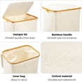thumbnail image 3 of HBlife 120L Slim Laundry Hamper with Lid and Removable Inner Bag,Beige, 3 of 7