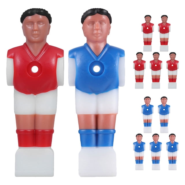 Shisuyan 12pcs Foosball Men Plastic Foosball Guys Foosball Player Rod Foosball Soccer Men Player Table Soccer Foosball Replacement Part