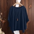 thumbnail image 2 of Sngxgn Womens Tops Casual V Neck Short Sleeve Solid Color Basic T Shirt(Blue,XXL), 2 of 6
