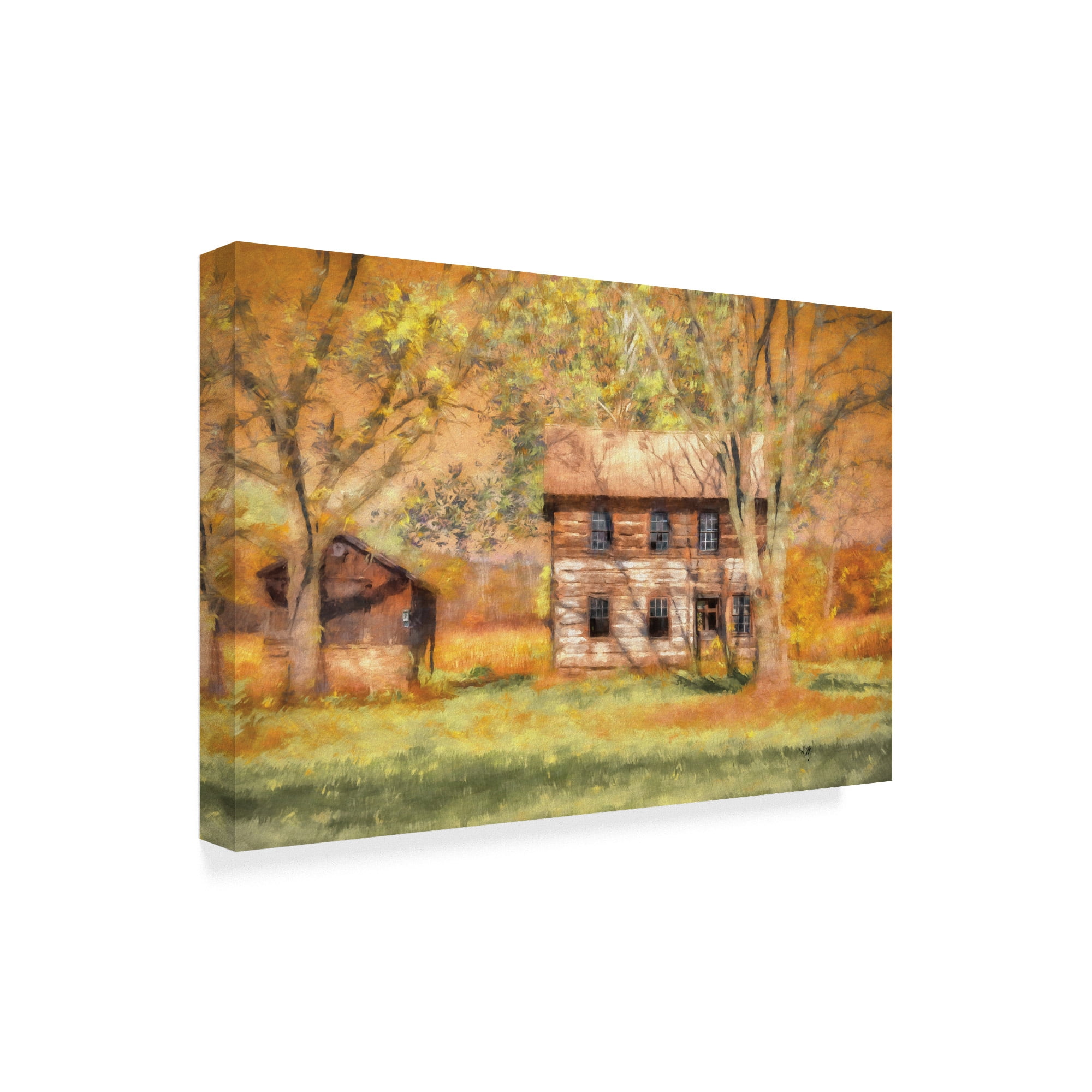 Trademark Fine Art 'Abandoned Farm in Autumn' Canvas Art by Lois Bryan