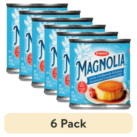 (6 pack) Magnolia Sweetened Condensed Milk, Gluten-Free, 14 oz Can