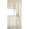 thumbnail image 4 of LORRAINE HOME FASHIONS Adirondack Tier Curtain Pair, 60 by 36-Inch, Toast, 4 of 4