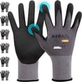 thumbnail image 1 of Guantes de trabajo Kebada W2 con revestimiento de nitrilo para hombre y mujer, 6 pares, 1 of 7