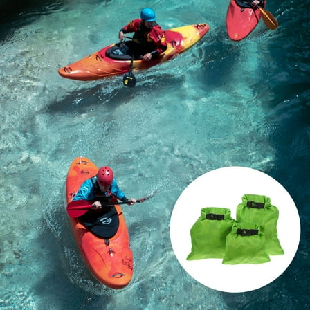 Raindrops Waterproof River Bag Storage Pouch 3pcs For Boating