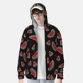 thumbnail image 2 of Lsque Watermelon Pattern UPF 50+ Lightweight Sun Protection Men's Women's Long Sleeve Shirt, Hoodie Performance -Large, 2 of 7