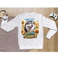 thumbnail image 5 of Siberian Husky Hello Summer Sunshine Sunflowers Spring Retro Vintage Sweatshirt Unisex Merch Husky Dog Lover Gifts - 00008, 5 of 6