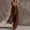 #0202-Brown, variant on Womens Cotton Linen 2 Piece Outfits Summer Casual V Neck Sleeveless Tops Wide Leg Long Pants Casual Set with Pockets
