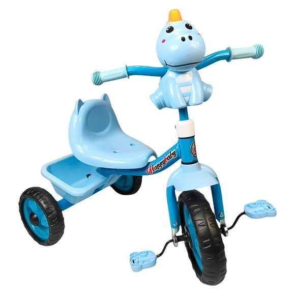 Triciclo infantil dinosaurio con luces y sonidos 3 a 5 años - Azul
