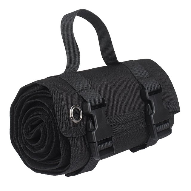 Tapete de Tiro Táctico negro, tapete de Tiro Táctico, tapete antideslizante plegable duradero para caza, entrenamiento y Camping, 1 ud. ER