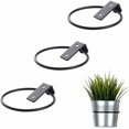 thumbnail image 1 of Paquete de 3 macetas de metal plegables para montaje en pared, macetas para el hogar, jardín, exteriores, soporte para macetas de pared (13,5 x 11 x 6,5 cm) JAMW Sencillez, 1 of 5