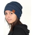 thumbnail image 2 of Gilbin C&K Knit Beanie Trendy Warm Chunky Thick Soft Warm Winter Hat Beanie Skully Turqouise, 2 of 2