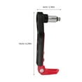 thumbnail image 2 of CRILSTYLEO 1Par Guardamanos Universal De Aluminio Ligero Para Motocicleta Color Rojo, 2 of 8