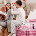 thumbnail image 5 of I Love You Gifts Blanket, Polyester Throw, Romantic Present for Her, 60x50in, All Seasons, Lightweight, Machine Washable, 5 of 6