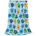 thumbnail image 2 of Pofeuu Cartoon Monster Print Ultra-Soft Micro Fleece Blanket,for Bed Or Sofa,All Season Throw Blankets Flannel Blanket-50"x40", 2 of 7