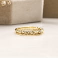 thumbnail image 4 of 14K Yellow Gold Round Shape Moissanite Vintage Wedding Ring, 4 of 5