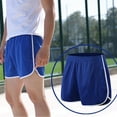 thumbnail image 6 of Ana Men Drawstring Breathable Solid Sports Running Casual Fitness Yoga Gym Shorts, 6 of 9