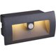thumbnail image 1 of Nirvana Recessed wall light with motion detector for outdoor use - 6 W - LED IP65 - waterproof - 3000 K - warm white - aluminum - dark gray, 1 of 5